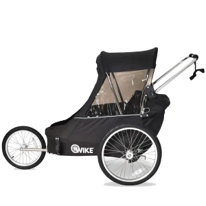 Przyczepka rowerowa - 3w1 Wike Large czarna
