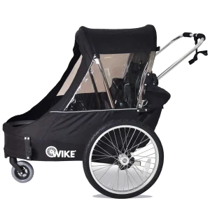 Przyczepka rowerowa - 3w1 Wike Large czarna